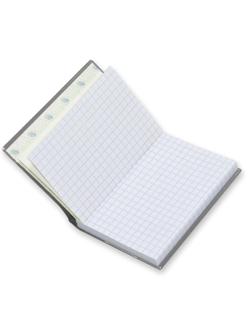 FIS PVC Soft Cover Square Lines Notebook Grey/Black Pack of 5 Pieces - Image 3